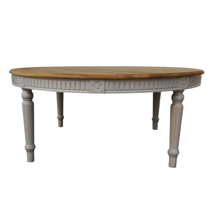 Maxima House Solid Wood Round Dining Table Badi, for Up to 6 People