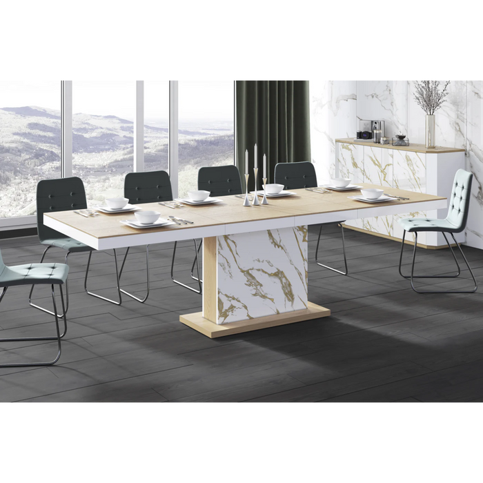 Maxima House Dining Table Moka with 2 Extensions