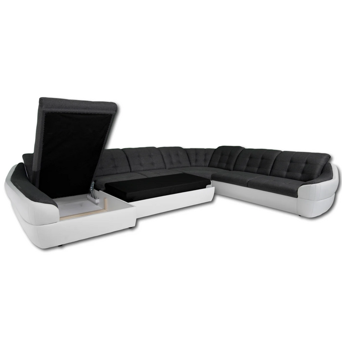 Maxima Infinity Maxima House Sleeper Sectional Infinity XL, U-Shape Full XL with Stora ...