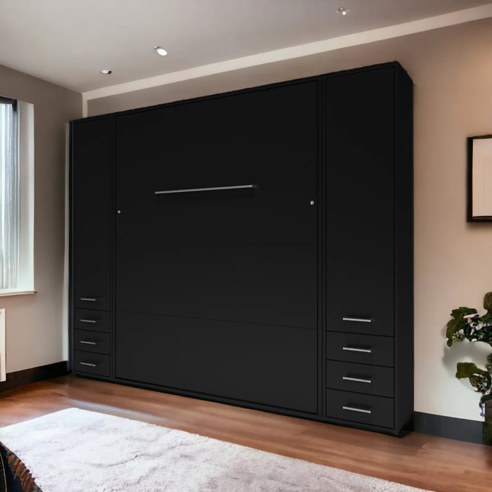 Maxima House Vertical Queen Murphy Bed Invento , with 2 Cabinets