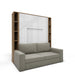 Maxima House Vertical European Full Size Murphy Bed Invento with Sofa and Two Cabinets - Bed & Sofa Hub