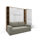 Maxima House Vertical Full Size Murphy Bed Invento with Sofa, Two Cabinets and Wardrobe - Bed & Sofa Hub