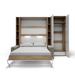 Maxima House Vertical Full Size Murphy Bed Invento with Sofa, Two Cabinets and Wardrobe - Bed & Sofa Hub