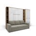 Maxima House Vertical Queen Size Murphy Bed Invento with Sofa, Two Cabinets and Wardrobe - Bed & Sofa Hub