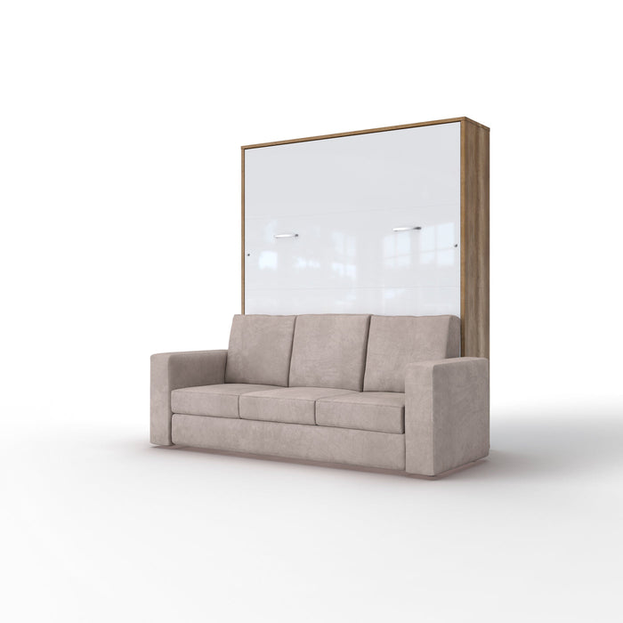 Maxima House Invento Queen size Vertical Murphy Bed with Sofa IN014OW-B - Bed & Sofa Hub
