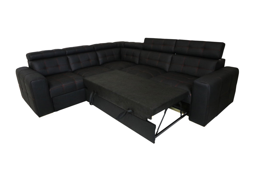 Maxima House Sleeper Sectional IRYS with storage and FULL size sleeper, Right Dolm018