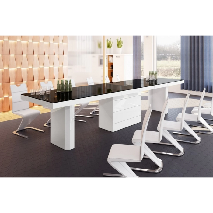 Maxima House Dining/ Conference Room Table Kolos with 4 Extension, for Up to 20 People