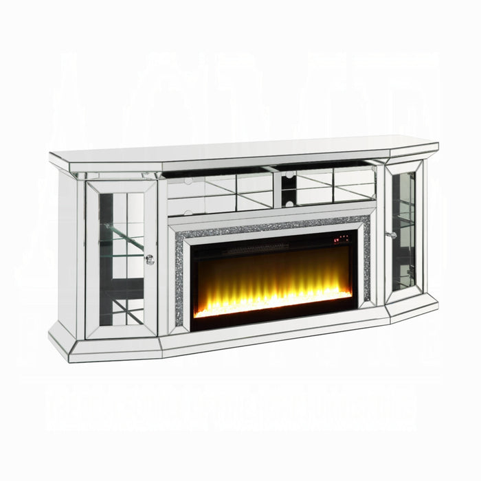 ACME Noralie Tv Stand W/Fireplace & Led