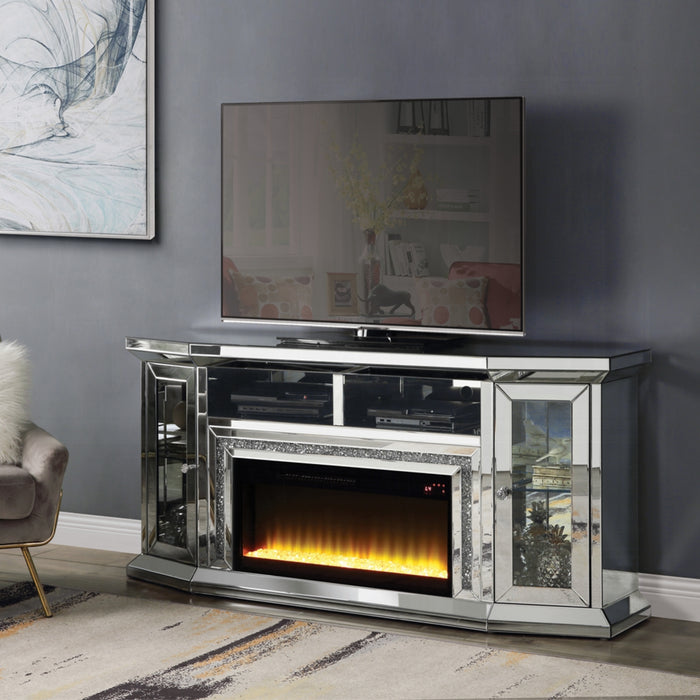 ACME Noralie Tv Stand W/Fireplace & Led