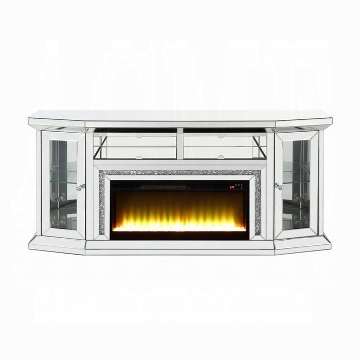 ACME Noralie Tv Stand W/Fireplace & Led