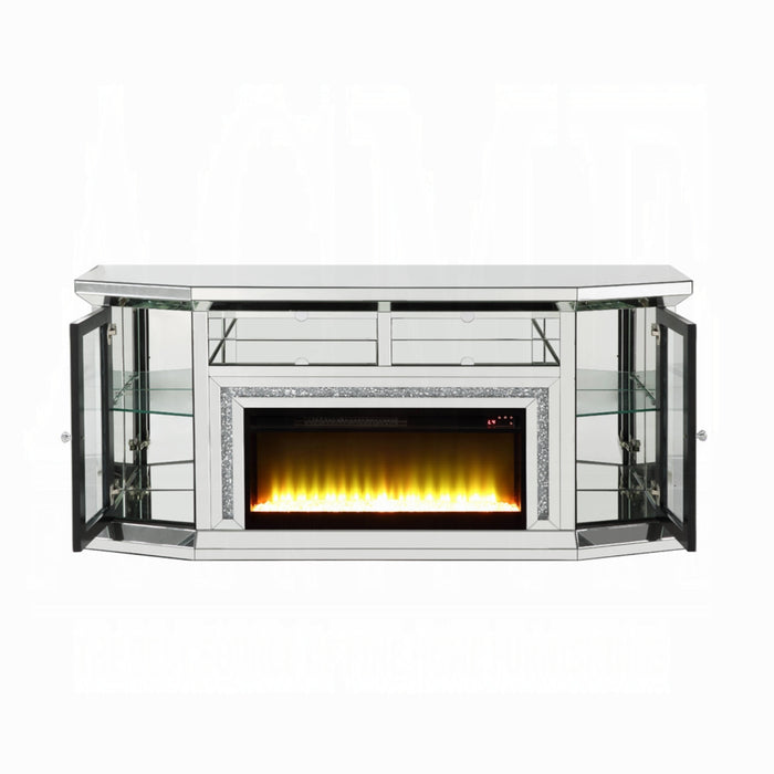 ACME Noralie Tv Stand W/Fireplace & Led