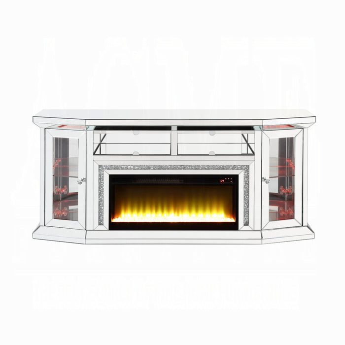 ACME Noralie Tv Stand W/Fireplace & Led