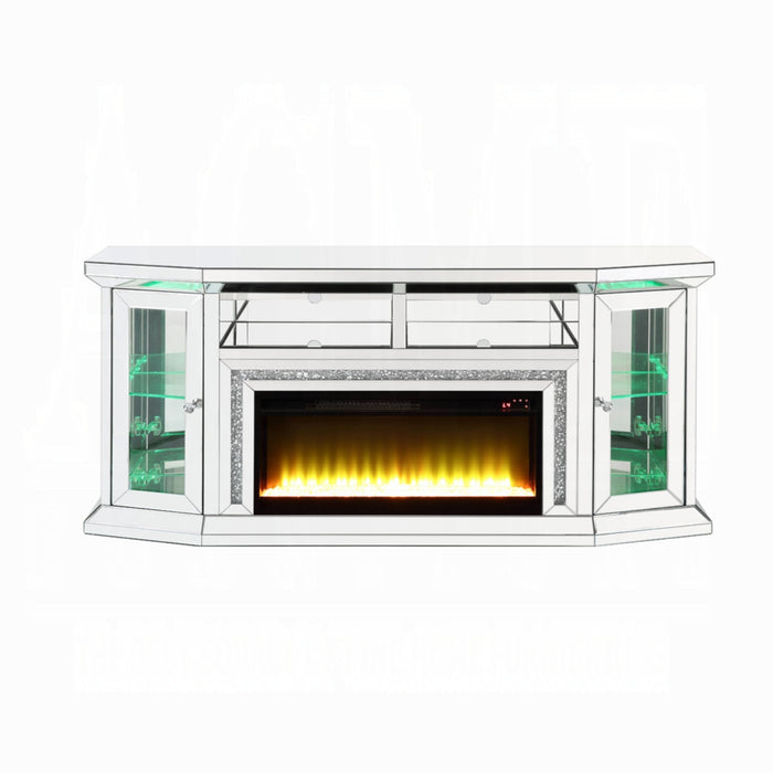 ACME Noralie Tv Stand W/Fireplace & Led