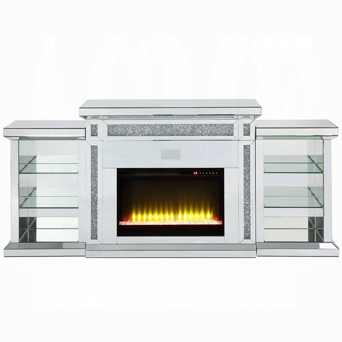 ACME Noralie Fireplace W/Led & Bluetooth