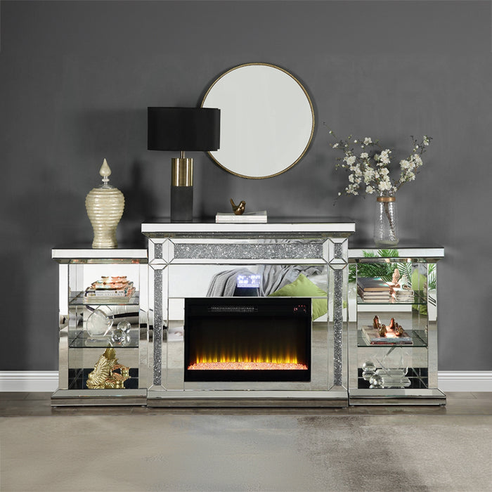 ACME Noralie Fireplace W/Led & Bluetooth