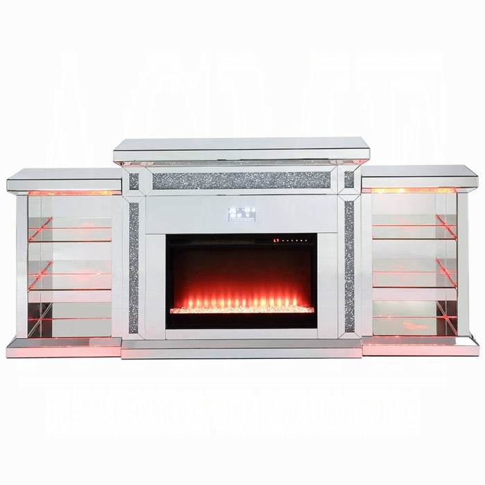 ACME Noralie Fireplace W/Led & Bluetooth