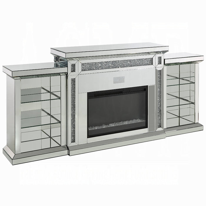 ACME Noralie Fireplace W/Led & Bluetooth