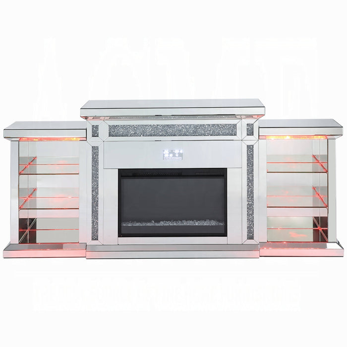 ACME Noralie Fireplace W/Led & Bluetooth