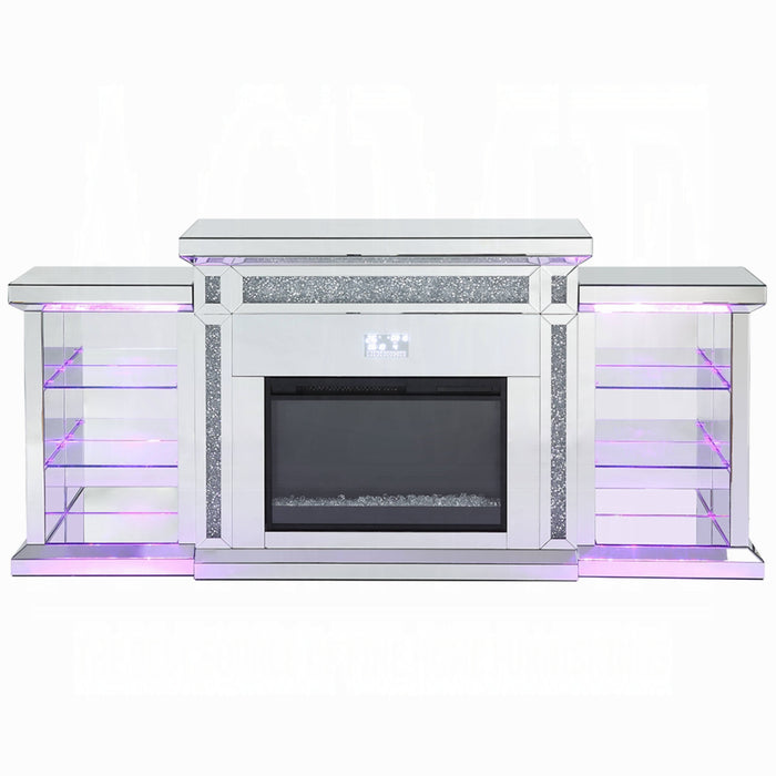 ACME Noralie Fireplace W/Led & Bluetooth