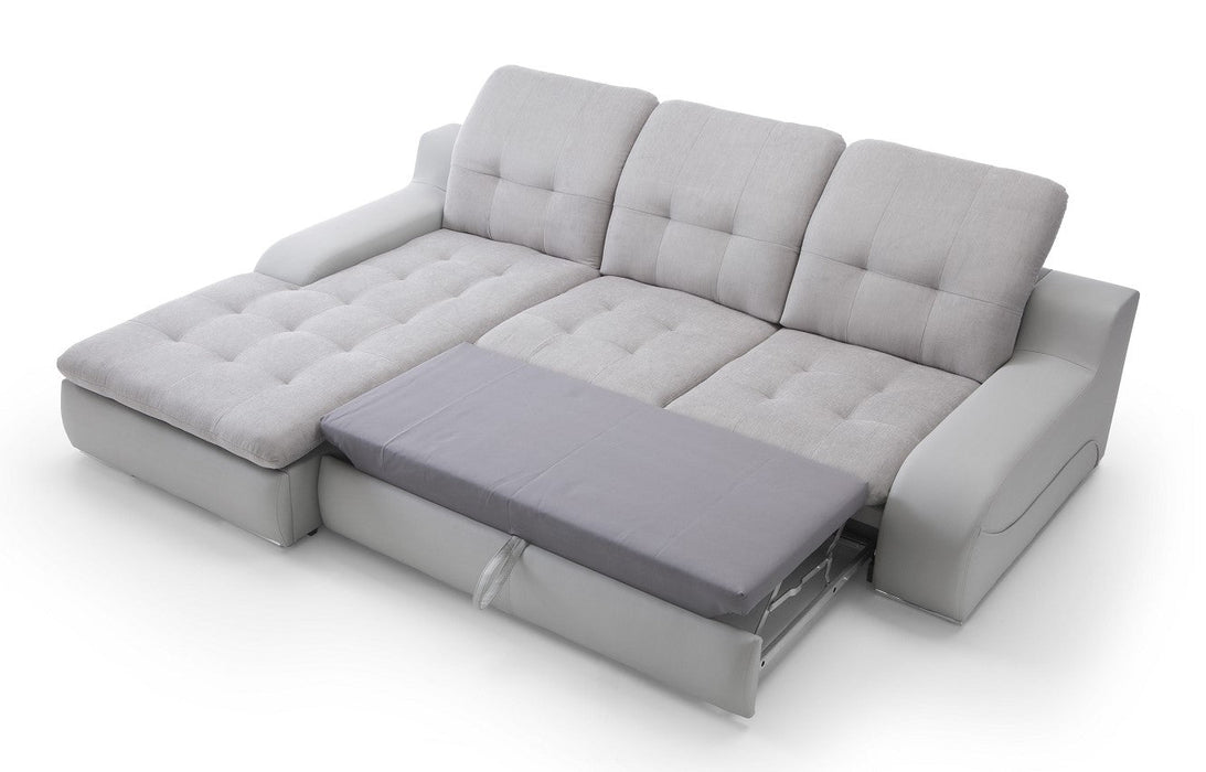 Maxima House Sectional Sleeper Sofa BAVERO with storage BEN051