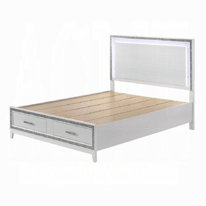 ACME Haiden Queen Bed W/Led & Storage