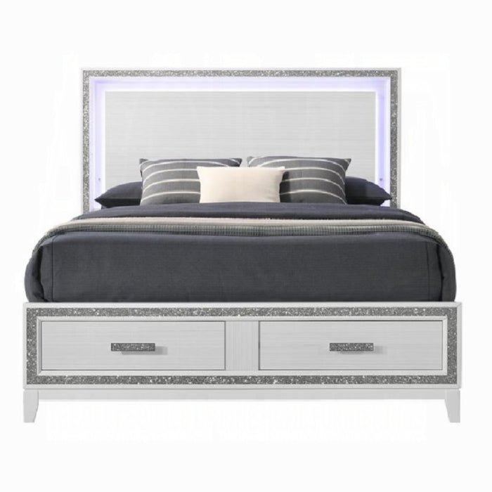 ACME Haiden Queen Bed W/Led & Storage