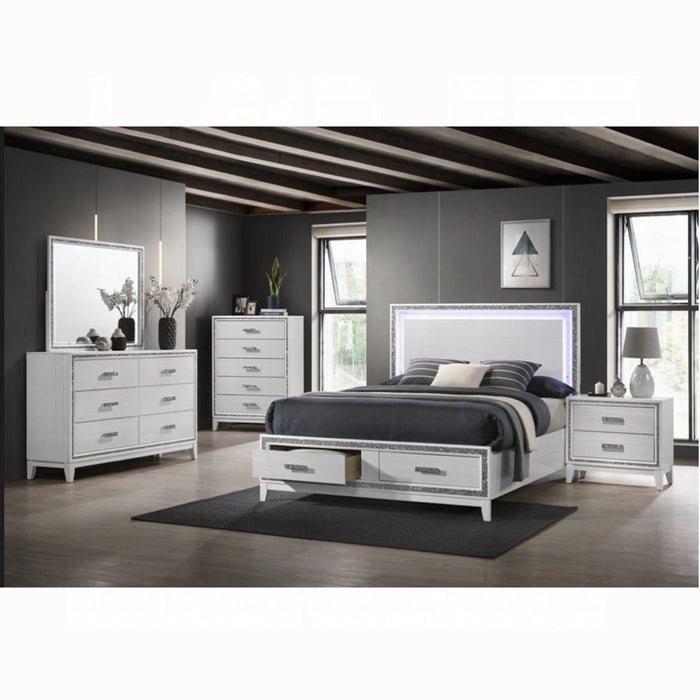 ACME Haiden EK Bed W/Led & Storage