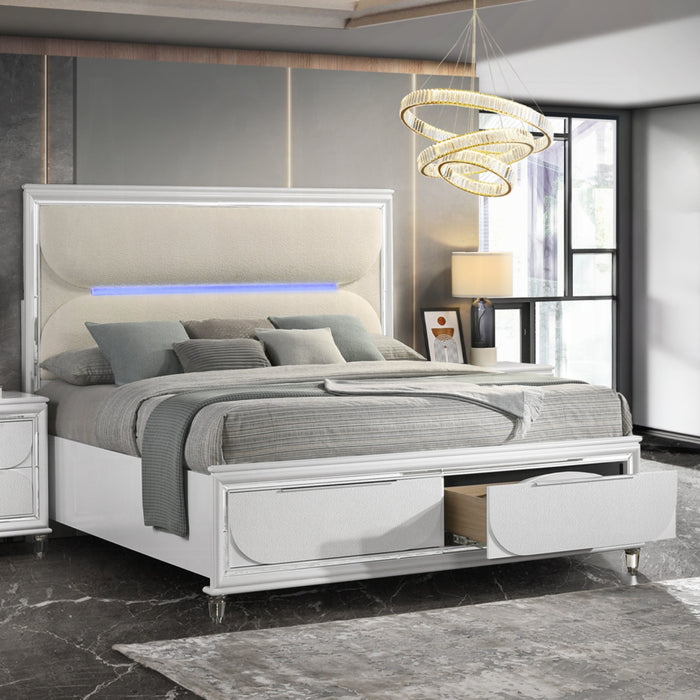 ACME Tarian Queen Bed W/Led & Storage