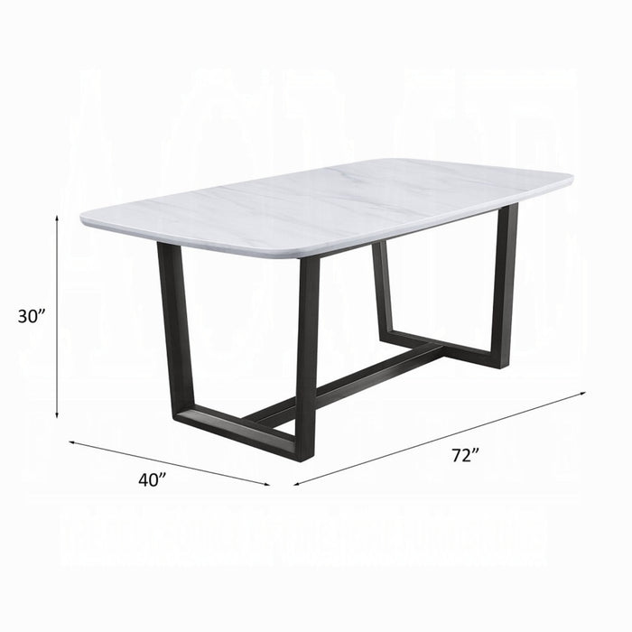 ACME Madan Dining Table W/Marble Top