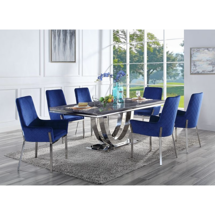 ACME Cambrie Dining Table W/Engineering Stone Top