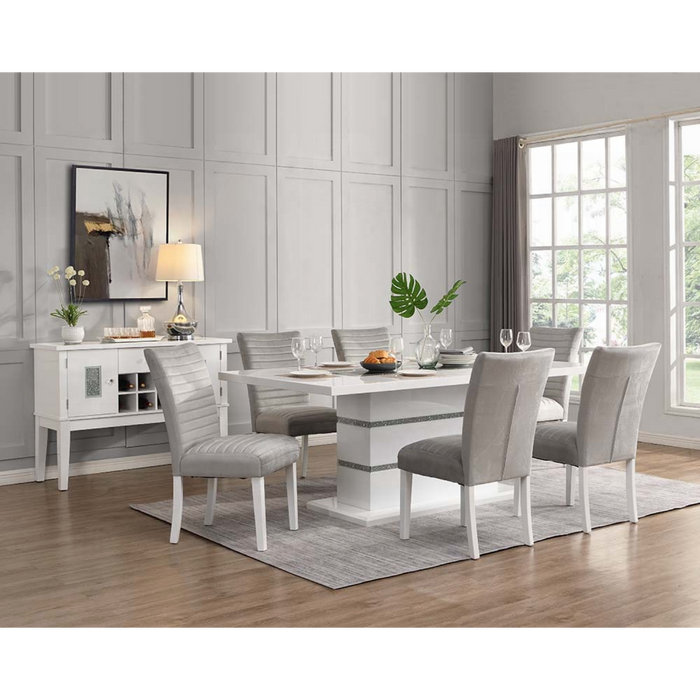 ACME Elizaveta Dining Table W/Pedestal Base