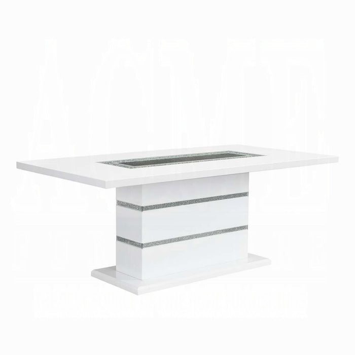 ACME Elizaveta Dining Table W/Pedestal Base