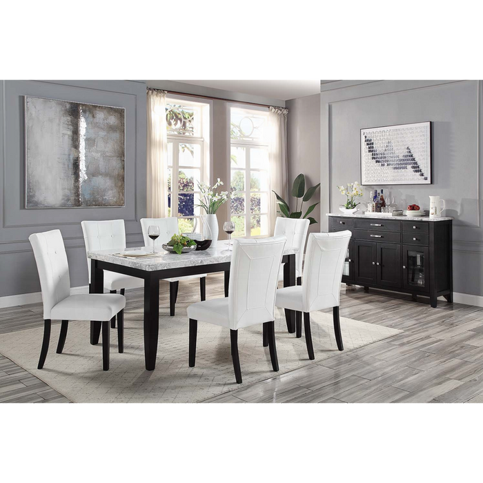 ACME Hussein Dining Table W/Marble Top