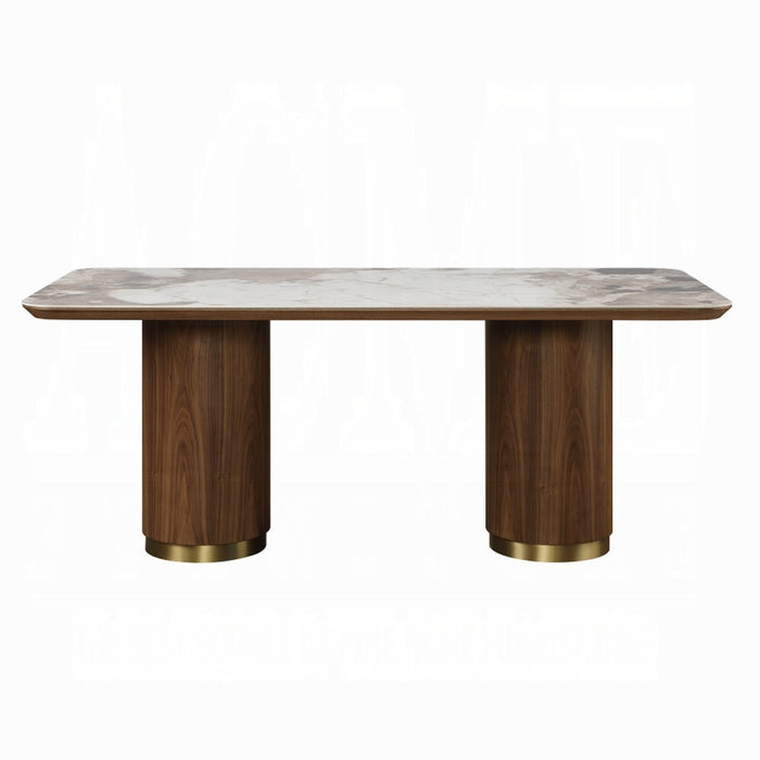 ACME Willene Dining Table W/Ceramic Top
