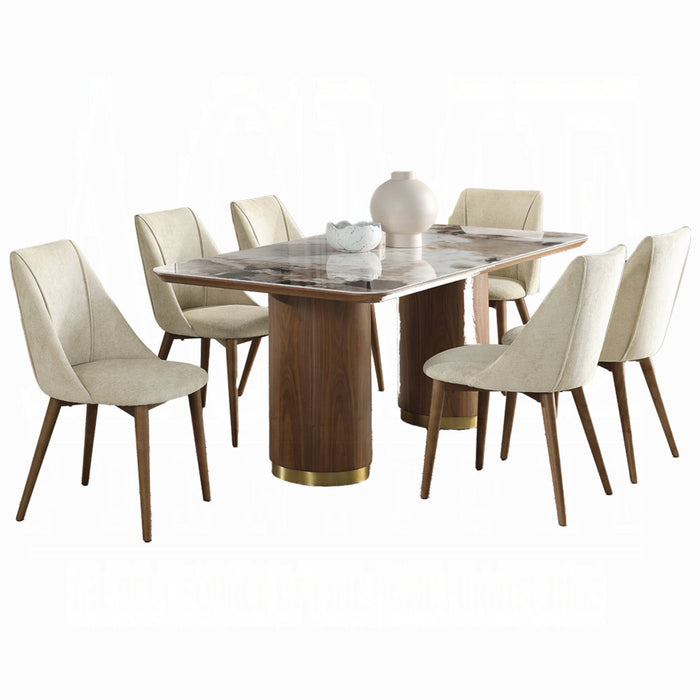 ACME Willene Dining Table W/Ceramic Top