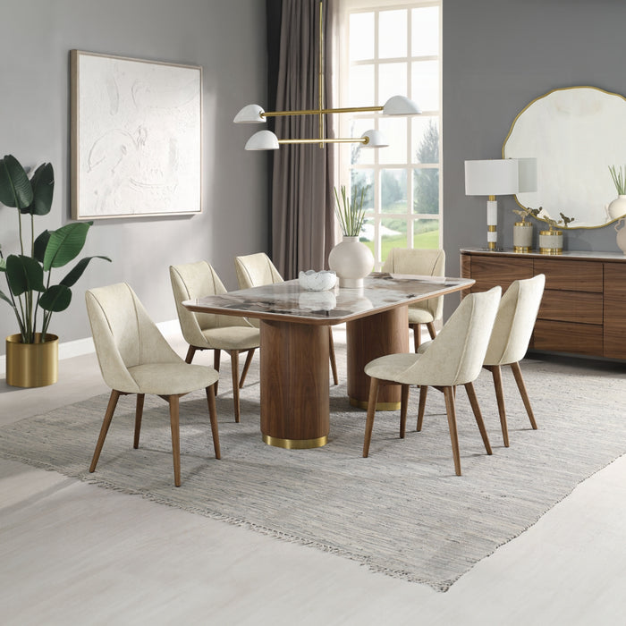 ACME Willene Dining Table W/Ceramic Top