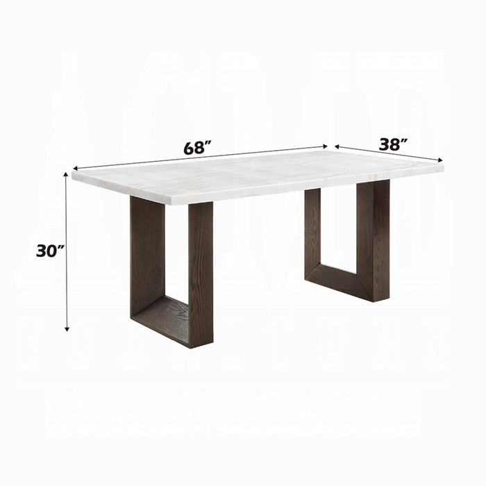 ACME Edwyn Dining Table w/Marble Top