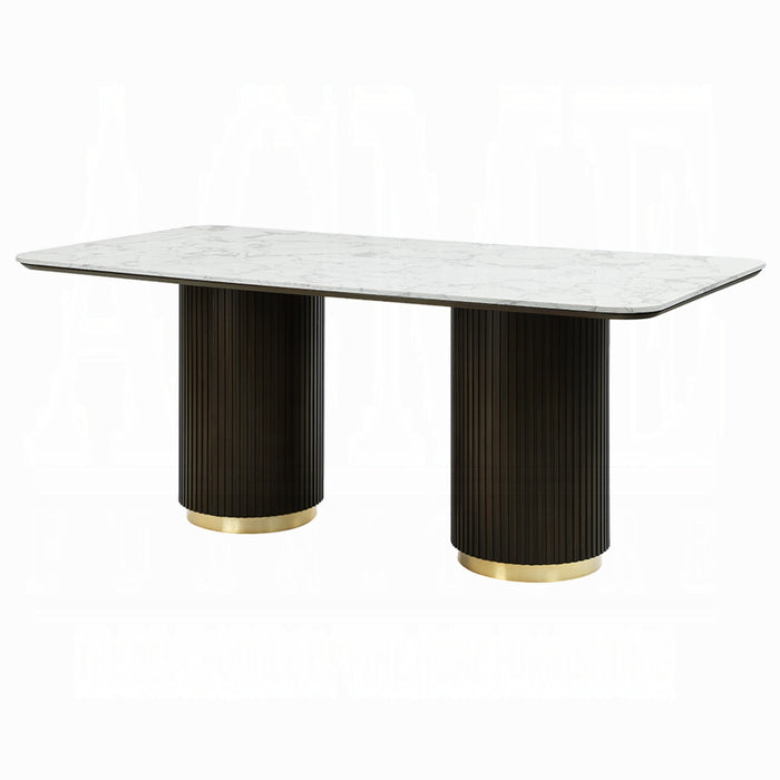 ACME Clayten Dining Table w/Marble Top