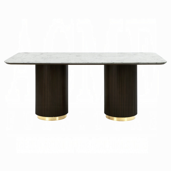 ACME Clayten Dining Table w/Marble Top