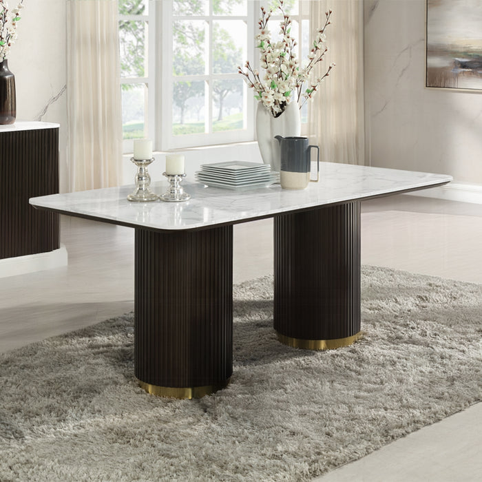 ACME Clayten Dining Table w/Marble Top