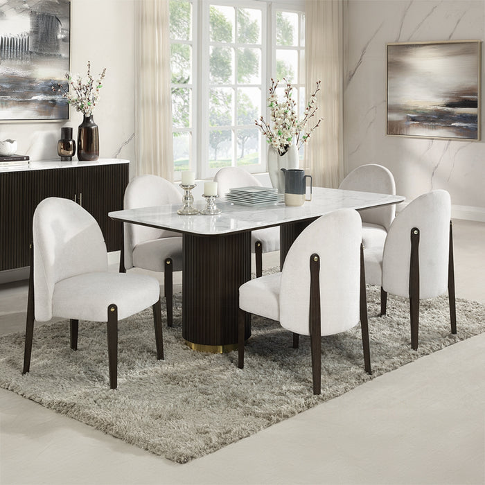 ACME Clayten Dining Table w/Marble Top