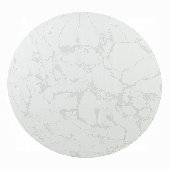 ACME Clayten Round Dining Table w/Marble