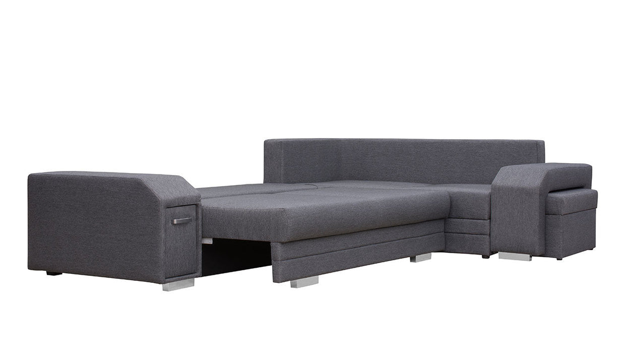 Maxima House Sectional FULL XL Sleeper Sofa MAGNUS S with storage MIR042