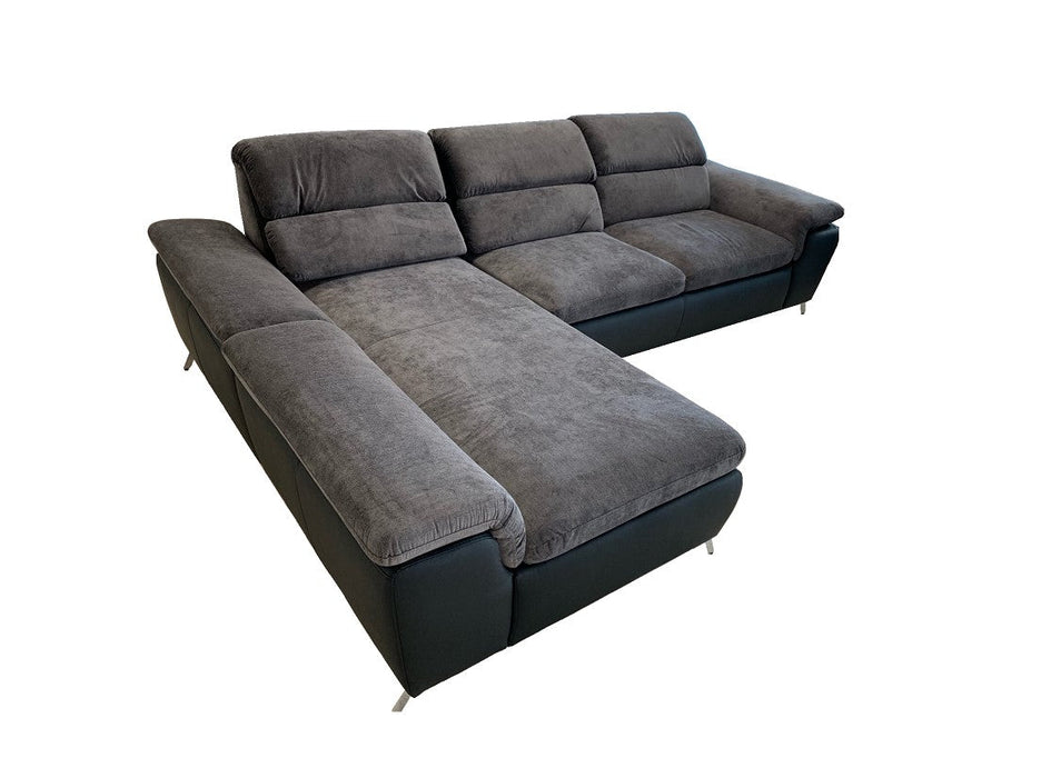 Maxima House Sectional sleeper Sofa LOCO with storage, Gray/ Black BEN070
