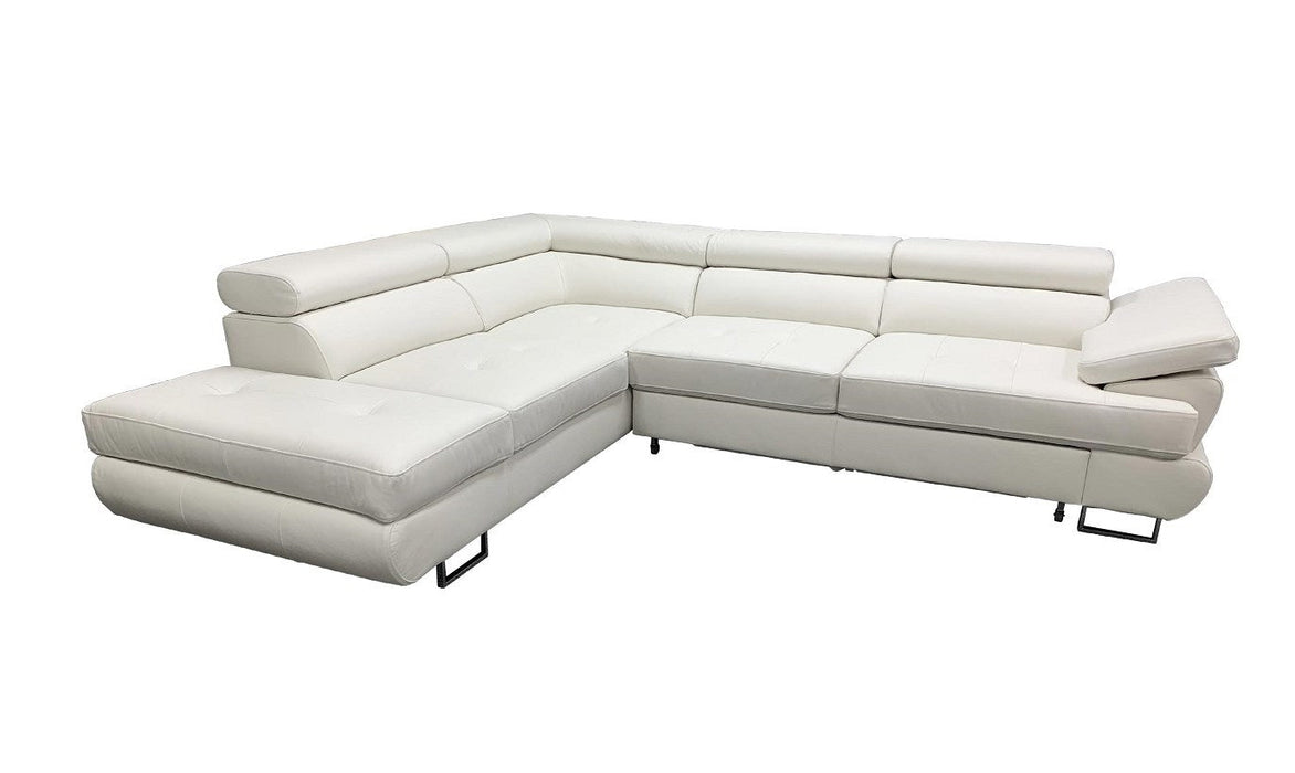 Maxima House LUTON Leather Sectional Sleeper Sofa BEN030