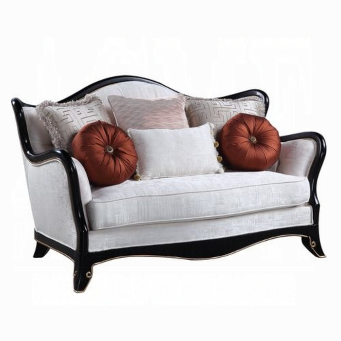 ACME Nurmive Loveseat W/6 Pillows