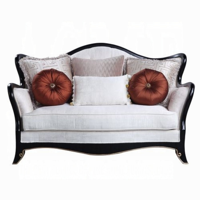 ACME Nurmive Loveseat W/6 Pillows