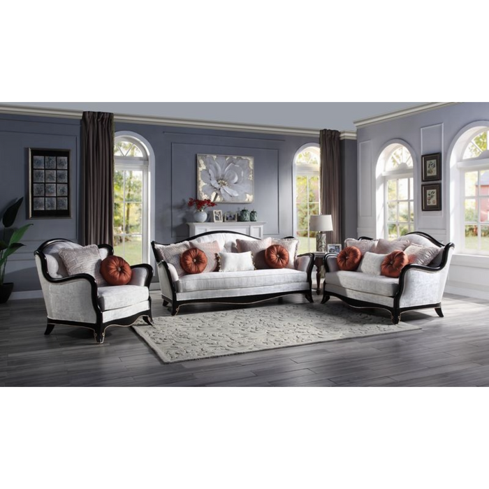 ACME Nurmive Loveseat W/6 Pillows