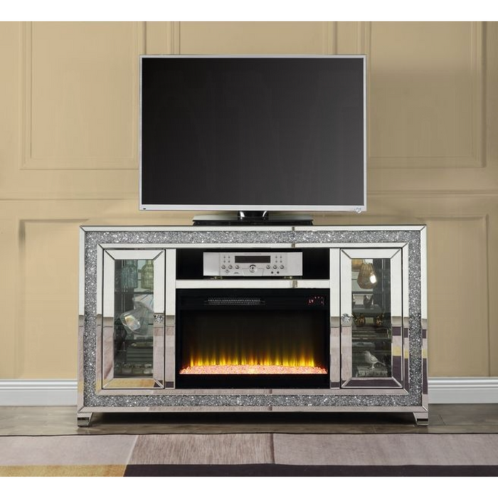 ACME Noralie Tv Stand W/Fireplace & Led