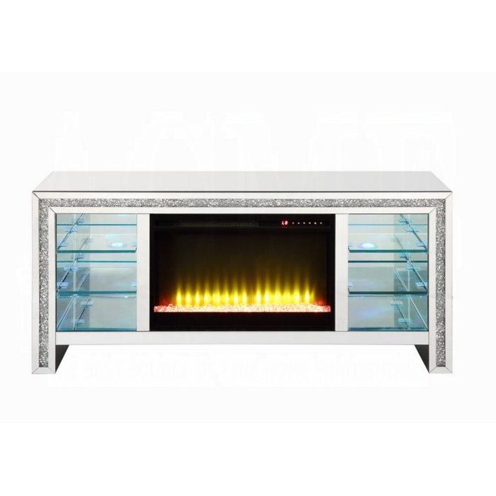 ACME Noralie Tv Stand W/Fireplace & Led